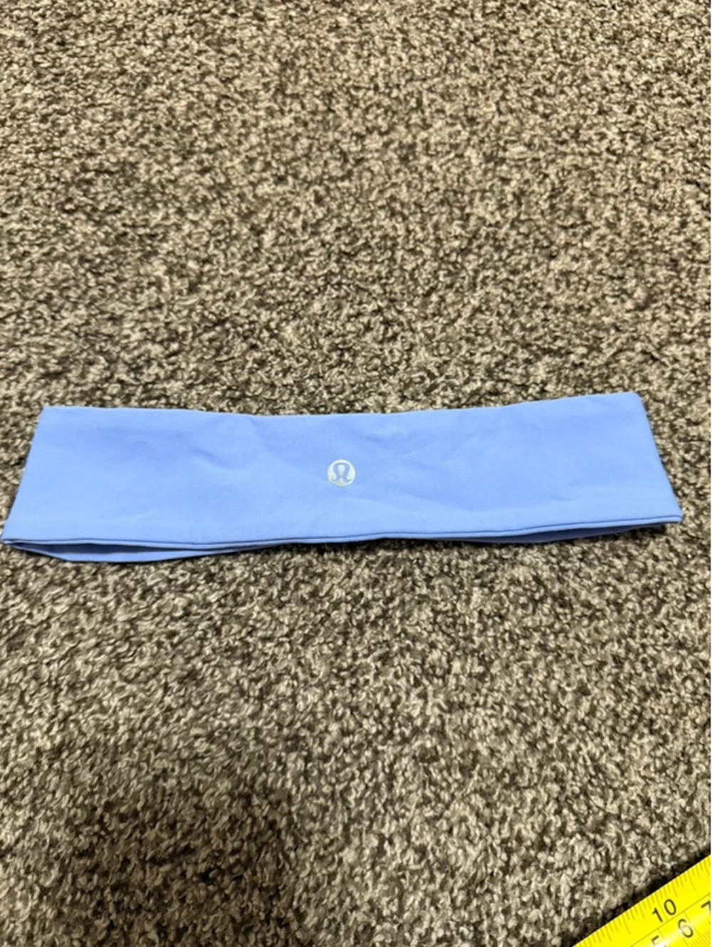lululemon Slipless Headband Light Blue Periwinkle Silicone Grip Yoga Running OS